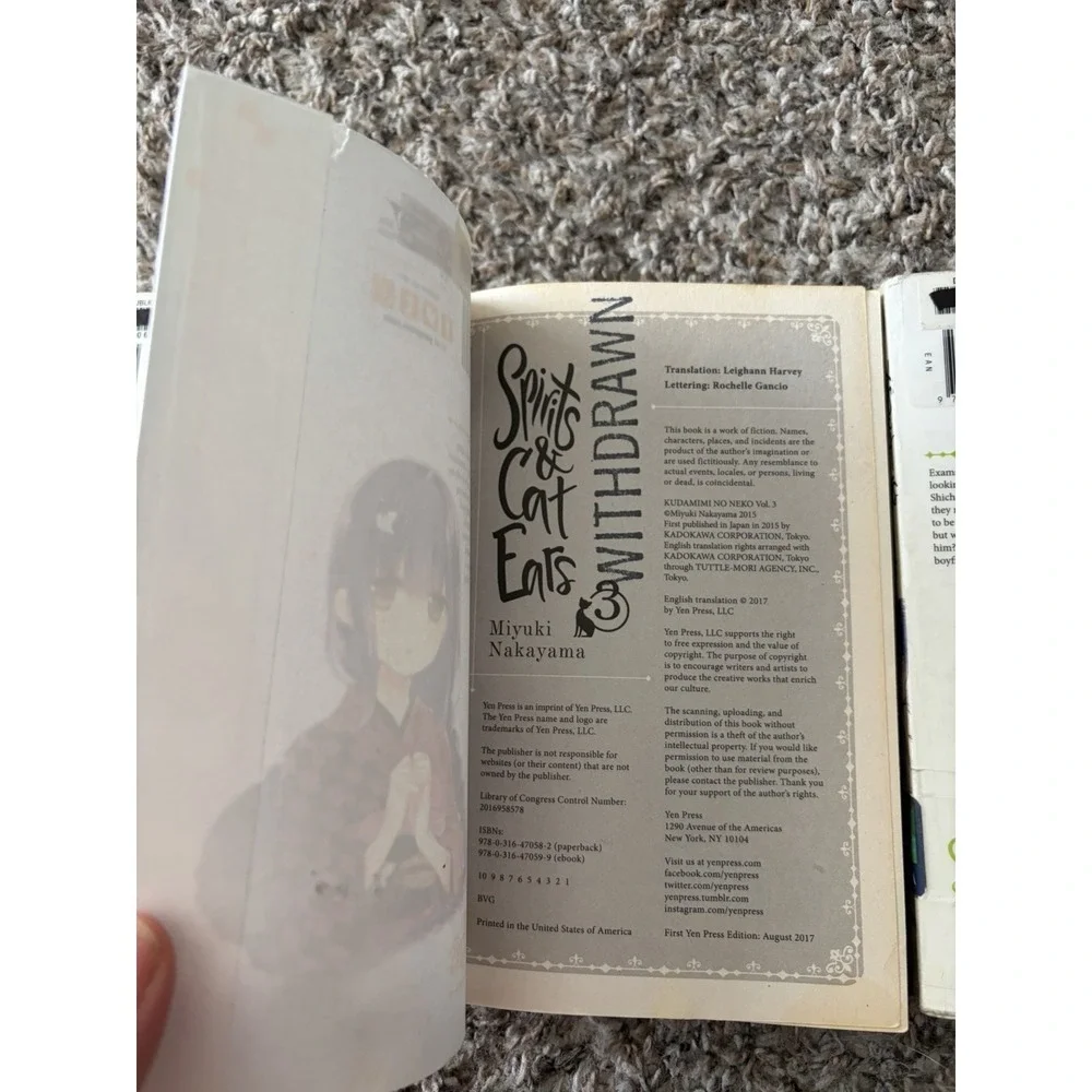 Spirits & Cat Ears, Vol. 2, 3, 4 Books Manga Paperback By Nakayama, Miyuki